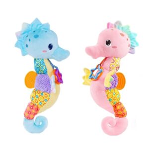 interaktivna plišana igračka morski konjić sa muzikom i zvečkom za bebe (2 boje)