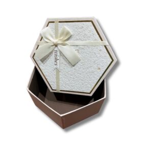 luksuzna pravougaona poklon kutija – set od 3 komada (bela ili plava)